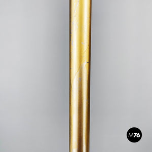 Floor lamp in plexiglass, marble and metal, 1970s