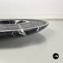 Load image into Gallery viewer, Centerpiece plate in black marble, 1970s
