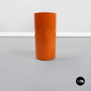 Orange ceramic vases, 1970s