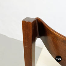 Load image into Gallery viewer, Wooden chair with leather seat, 1960s.
