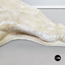 Load image into Gallery viewer, Foot statue in light beige plaster, 1990s

