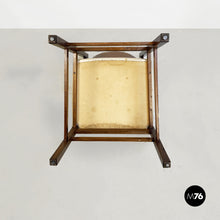 Load image into Gallery viewer, Wooden chair with leather seat, 1960s.
