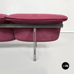 Three seater sofa Wave by Giovanni Offredi for Saporiti Italia, 1970s