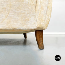 画像をギャラリービューアに読み込む, Sofa in beige fabric, 1960s
