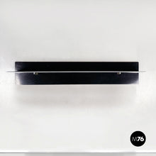 Load image into Gallery viewer, Shelf in black wood and steel, 1980s
