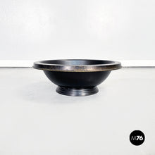 Load image into Gallery viewer, Round bowl in black painted metal, 1990s
