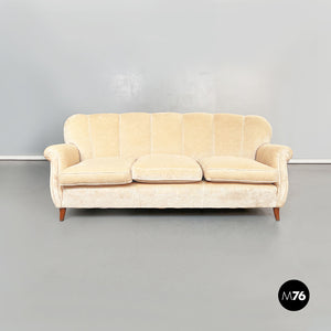 Sofa in beige fabric, 1960s