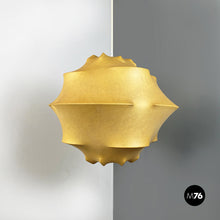 将图片加载到图库查看器，Chandelier in cocoon and white metal, 1960s
