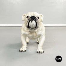 Load image into Gallery viewer, Sculpture of standing bulldogge dog in ceramic, 1970s
