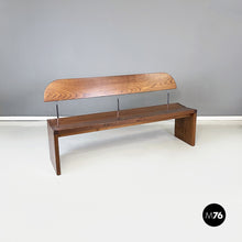 Load image into Gallery viewer, Chairs, bench and dining table in solid wood, 1980s
