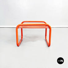 将图片加载到图库查看器，Orange metal footstools Locus Solus by Gae Aulenti for Poltronova, 1960s
