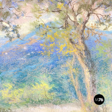 Carica l&#39;immagine nel visualizzatore di Gallery, Oil pastel painting of a landscape, 1932

