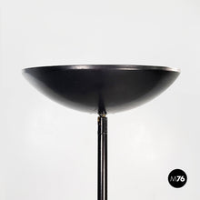 Load image into Gallery viewer, Round floor lamp in black metal, 1990s
