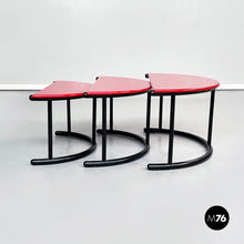 Charger l&#39;image dans la galerie, Trio of coffee tables Tria by Gianfranco Frattini for Morphos Acerbis, 1980s

