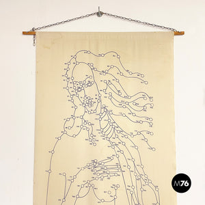 Wall fabric print by Pino Tovaglia, 1969