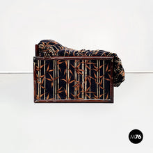 画像をギャラリービューアに読み込む, Sofa in bamboo and fabric, 1980s
