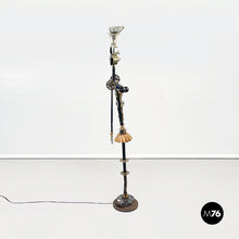 Load image into Gallery viewer, Sculptures and floor lamps in metal, glass and marble, 2000s
