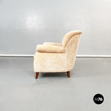Carica l&#39;immagine nel visualizzatore di Gallery, Living room set in beige fabric, 1960s
