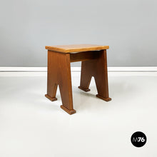 Load image into Gallery viewer, Wooden rectangular stools, 1970s
