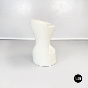 White plastic stool, 2000s