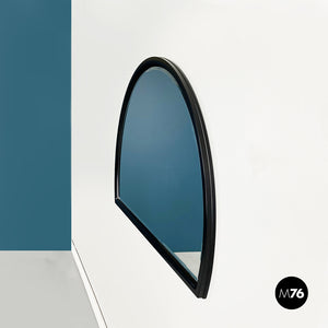 Semi-oval wall mirror by Pierre Cardin, 1980s