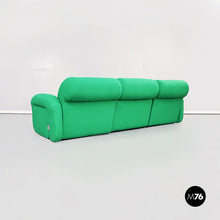 Load image into Gallery viewer, Modular sofa in green fabric, 1970s
