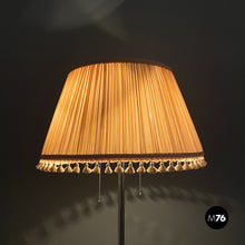 Load image into Gallery viewer, Floor lamp in pleated fabric and metal, 1920-1930s
