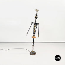 Load image into Gallery viewer, Sculptures and floor lamps in metal, glass and marble, 2000s
