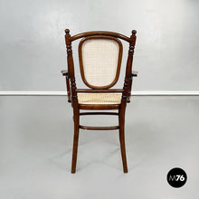 Carica l&#39;immagine nel visualizzatore di Gallery, Chairs with straw and wood by Thonet, 1900s

