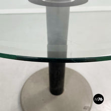 Carica l&#39;immagine nel visualizzatore di Gallery, Coffee table in glass, metal and stone, 1980s
