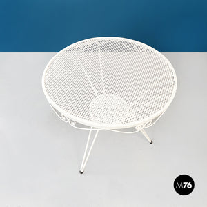 White iron garden table, 1960s