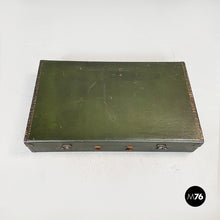 Load image into Gallery viewer, Luggage in green leather, 1970s
