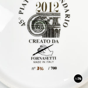 Wall calendar plate 2012 by Fornasetti, 2012