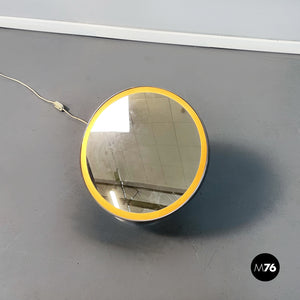 Half spherical table lamp-mirror, 1970s