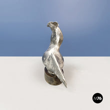 Load image into Gallery viewer, Rooster statue in grey ceramic, 1980s
