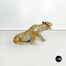 Load image into Gallery viewer, Ceramic statue of a cheetah, 1960s
