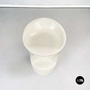 White plastic stool, 2000s