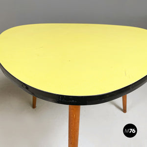 Yellow formica coffee tables, 1960s