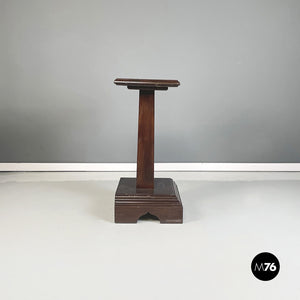 Wood side tables or pedestals, early 1900s