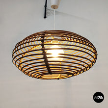 Load image into Gallery viewer, Rattan ceiling lamp, 1960s

