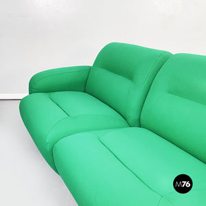Modular sofa in green fabric, 1970s