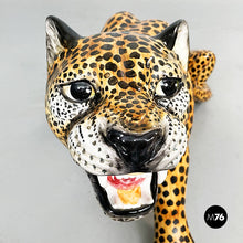 Load image into Gallery viewer, Ceramic statue of a cheetah, 1960s
