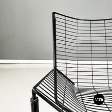 Load image into Gallery viewer, Armchair in black tubular metal, 1980s
