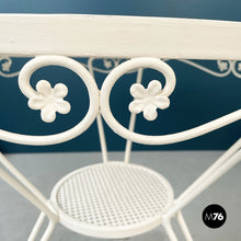 Load image into Gallery viewer, White iron garden table, 1960s
