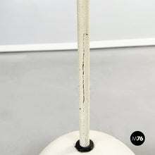 Charger l&#39;image dans la galerie, Floor lamp in white fabric and metal, 1980s
