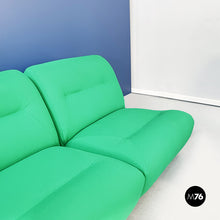 Carica l&#39;immagine nel visualizzatore di Gallery, Modular sofa in green fabric, 1970s

