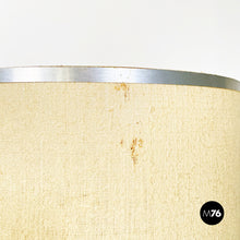 Load image into Gallery viewer, Table lamp in beige fabric and brushed aluminum, 1960s
