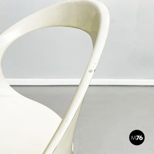 White plastic chairs, 1970s