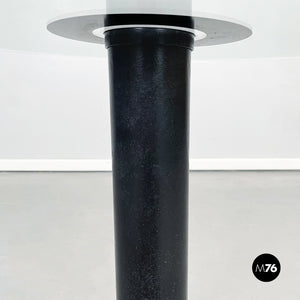 Coffee table in glass, metal and stone, 1980s