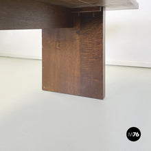 Load image into Gallery viewer, Chairs, bench and dining table in solid wood, 1980s
